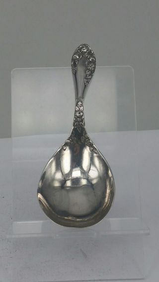 1900 Solid Silver Tea Caddy Spoon By Levi & Salaman Art Noveau Design