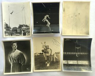 50 Vintage SIGNED CIRCUS Act Photos / Fred Valentine FLYING VALENTINES Trapeze 3