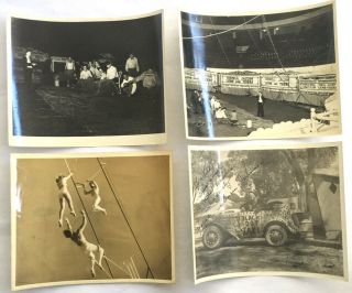 50 Vintage SIGNED CIRCUS Act Photos / Fred Valentine FLYING VALENTINES Trapeze 5