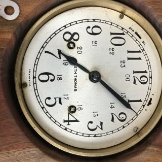 Brass Seth Thomas Ship ' s Clock Beehive shape Made in Germany 10