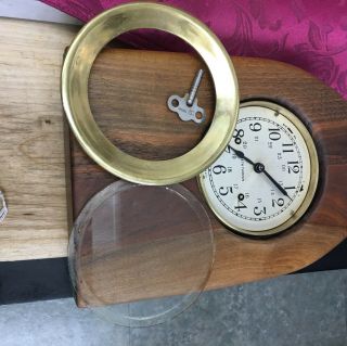 Brass Seth Thomas Ship ' s Clock Beehive shape Made in Germany 11