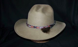 Custom Made Priest Hat Co.  Cowboy Hat 50x (7 1/2 Light Brown)