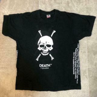 Scarce 90s Vintage Death Cigarettes Skull T - Shirt