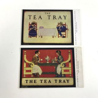 Very Rare Maxfield Parrish The Tea Tray " 1920 