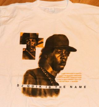 1991 Dj Quik Vintage Rare Concert Tour Rap Tee T - Shirt (xl) 80 