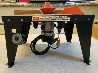 Vintage Sears Craftsman 13x18 Router Table 25444 W/ Commercial Router 315.  17380