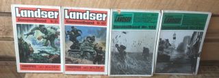 Der Landser Sammelband 95,  103,  233,  345 German War Magazines Anthology 4 Books