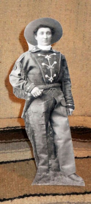 Calamity Jane Western Tabletop Display Standee From Actual Photo 10 1/2 " Tall