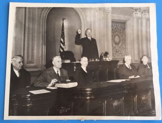 Harry S Truman Senate President 1945 News Service Photo World War Ii