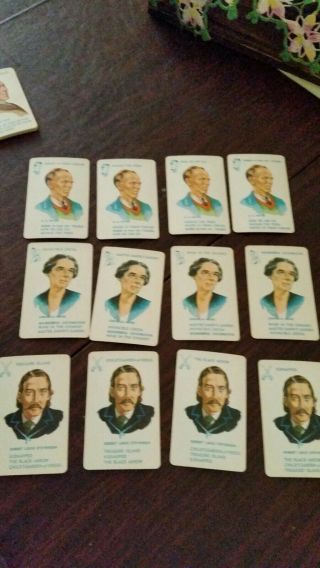 Authors Card Game,  Complete,  E.  E.  Fairchild Corporation,  Rochester,  NY 3