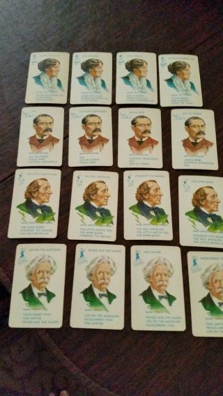 Authors Card Game,  Complete,  E.  E.  Fairchild Corporation,  Rochester,  NY 4