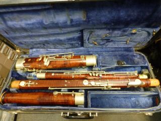 Vintage V.  Kohlet Sons Makers Graslice Wood Bassoon