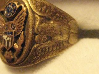 WWII U.  S.  Army Military Ring - Size 8 1/2 2
