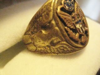 WWII U.  S.  Army Military Ring - Size 8 1/2 3