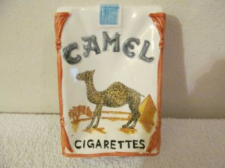 Extremely Rare Vintage Camel Cigarettes Ceramic Ashtray