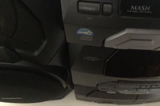 PANASONIC SA - AK17 VINTAGE Home Stereo System 5 CD Changer Dual Cassette 4