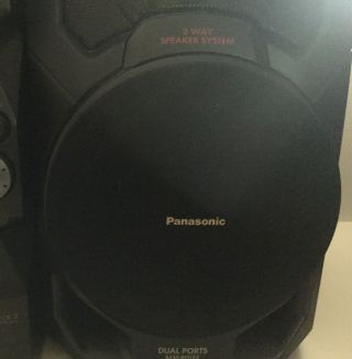 PANASONIC SA - AK17 VINTAGE Home Stereo System 5 CD Changer Dual Cassette 5