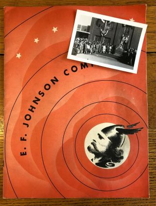 1944 Wwii E F Johnson Company Army Navy E Award Book Photo Homefront Waseca Mn