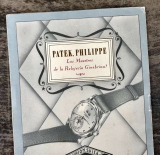 PATEK PHILIPPE Vintage Brochure Perpetual Calendar Moonphase 1526 Moon Phase 2