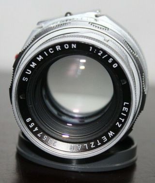 Rare Near Leica Summicron 1:2/50mm M Mount Dr Lens Version 2 V2