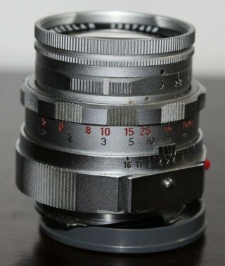 Rare NEAR Leica SUMMICRON 1:2/50mm M Mount DR Lens Version 2 V2 3