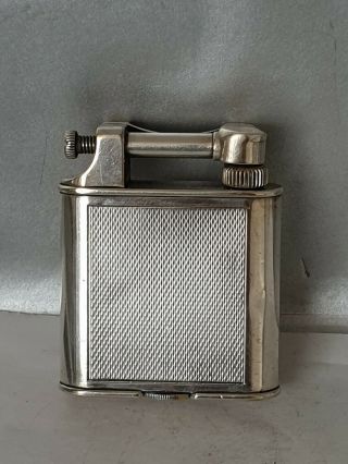 Vintage Silver Plated Dunhill Standard Petrol Lighter 2