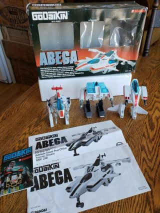 Vintage Bandai Godaikin Abega W/ Box - 1985 Robot Transformer