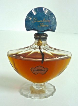 Vintage 2.  7oz 5 - 7/8” GUERLAIN Shalimar BACCARAT Perfume Bottle 2