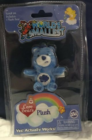 World’s Smallest Plush Care Bear,  Grumpy,  Blue,  541t,  Ages 3,