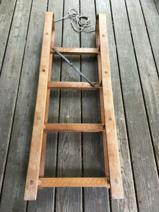 Vintage LL Bean wood folding trappers prospectors ice fishing sled Very Good 2