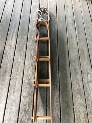 Vintage LL Bean wood folding trappers prospectors ice fishing sled Very Good 7