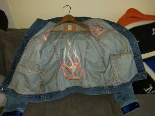 Vintage Diesel Basic Flame Jean Jacket Version 5355 Barneys NY D708555 L 2