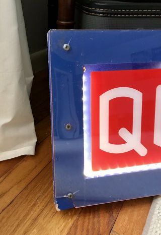 Rare Vintage Quicksilver Surfing Lighted Store Display Sign Advertisement 48x12” 2