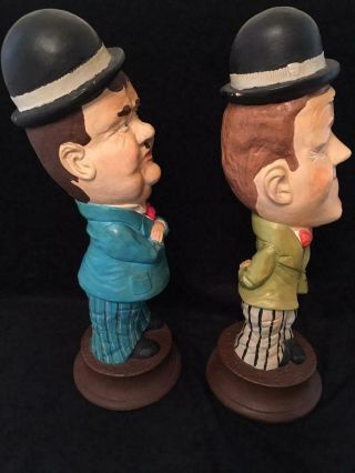 Vintage Stan Laurel and Oliver Hardy Chalkware Statues 4