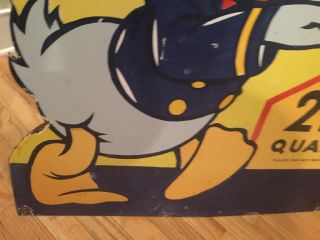Large Sunoco Oil Donald Duck Vintage Sign 7