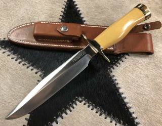 Randall Made Knife Knives Model 1 - 7 Rare Gold Micarta