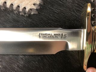 Randall Made Knife Knives Model 1 - 7 Rare Gold Micarta 6
