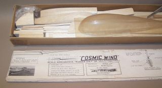 Vintage deBolt Models Live Wire (1960) “Cosmic Wind” R/C Model Airplane Kit 2