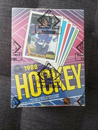 1987 - 1988 Opc Hockey Wax Box Tape Intact Bbce Auth.  Mega Rare