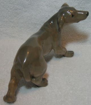 Rare Royal Copenhagen Dachshund Dog Figurine 1238/1450 Marked Knud Moller 1913 5