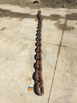 Large Anchor Chain Section From Great Lake Freighter 17ft.