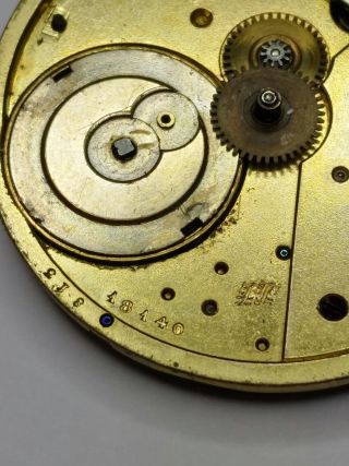 Vintage Patek Philippe Pocket Watch Movement - Breguet Hand - 34.  5mm 3