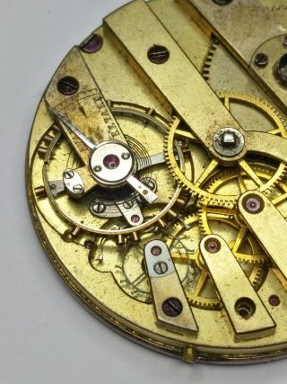 Vintage Patek Philippe Pocket Watch Movement - Breguet Hand - 34.  5mm 8