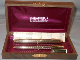 Sheaffer Vintage Imperial Soverign Fountain Pen/ball Pen Set - - Diamond Clips - Nos