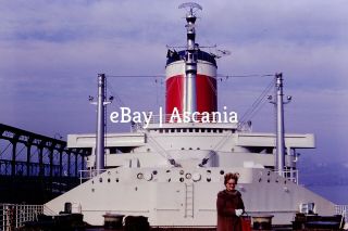 Rare Set of 65 Color Slides of SS United States in Norfolk 1984 12