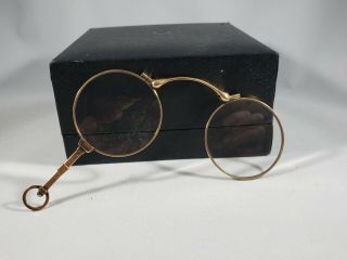 Vintage Folding Lorgnette Glasses 10k Rose Gold