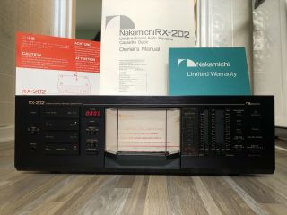 Rare Nakamichi Rx - 202 Udar Stereo Cassette Deck Vintage Insanely Look