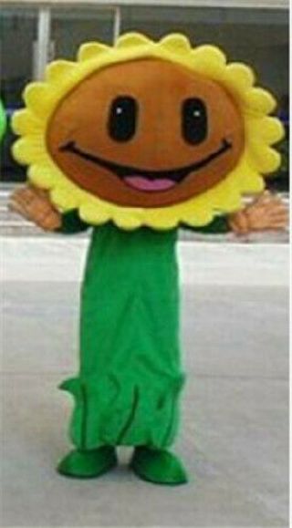 Sunflower Mascot Cosplay Game Dress Outfit Advertise Halloween Adult Hot Costum@