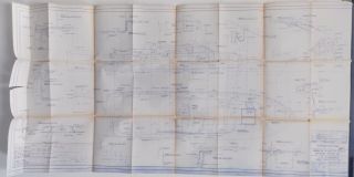 Vintage Blueprint Hatteras Yacht Boat Naval Nautical 12 - 10 - 1987 61x30 M500