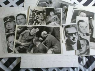 7 Nuremberg War Crime Trial Press Photos German Ww2